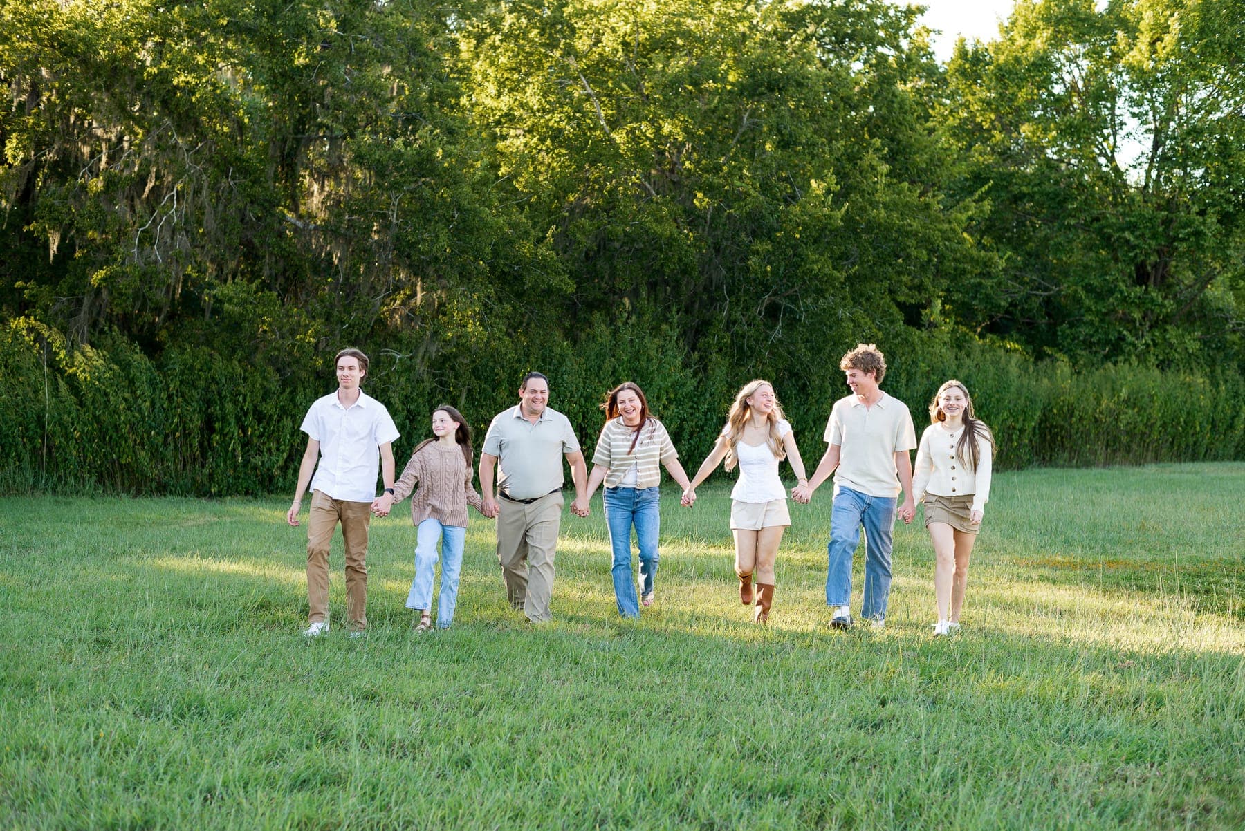The Gerhardt family walking together