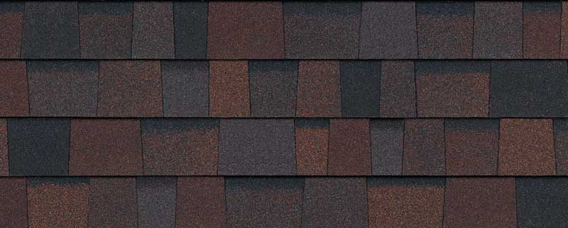 Bourbon architectural shingle color