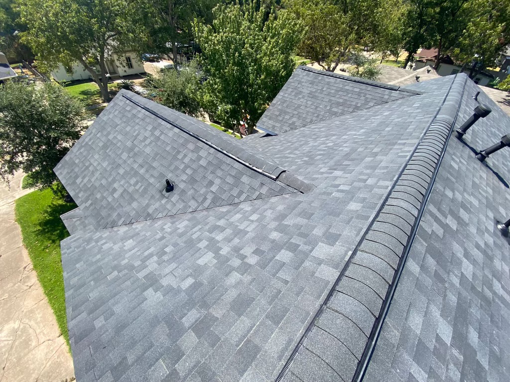 shingle installation on a new roof